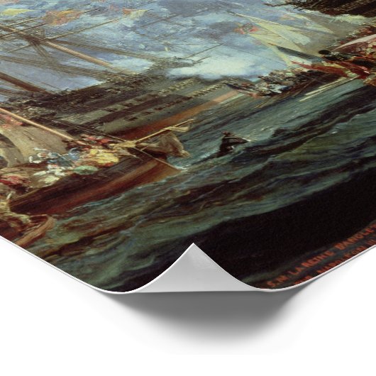 Bezoek van koningin Victoria aan Cherbourg, 1858 Poster (Hoek)