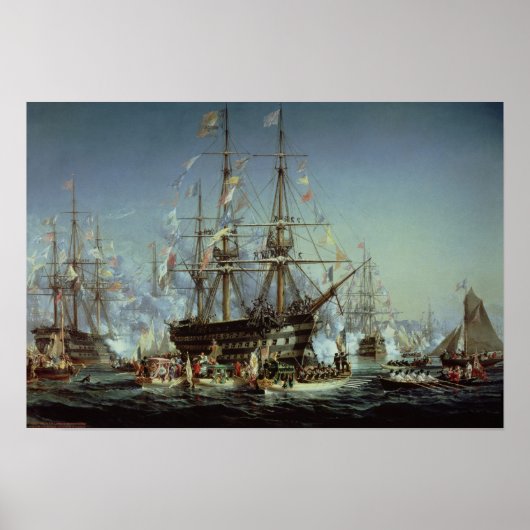 Bezoek van koningin Victoria aan Cherbourg, 1858 Poster (Voorkant)