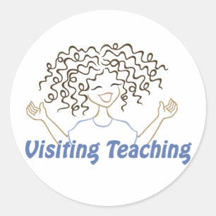 Bezoek van leerlingartsen ronde sticker