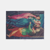 Bezoek van Maagd door Pontormo Fleece Deken (Voorkant (Horizontaal))
