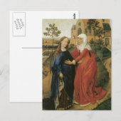 Bezoek van Mary - Rogier Van Der Weyden Briefkaart (Voorkant / Achterkant)