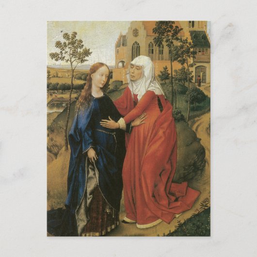 Bezoek van Mary - Rogier Van Der Weyden Briefkaart (Voorkant)