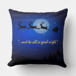 Bezoek van Nicholas Night Before Christms Kussen