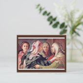 Bezoek van Pontormo Jacopo Briefkaart (Staand voorkant)