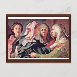 Bezoek van Pontormo Jacopo Briefkaart