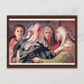 Bezoek van Pontormo Jacopo Briefkaart (Voorkant)
