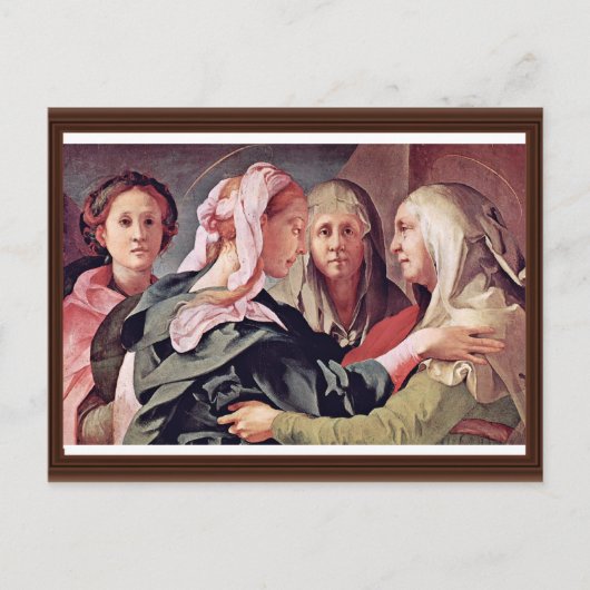 Bezoek van Pontormo Jacopo Briefkaart (Voorkant)