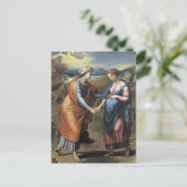 Bezoek van Rafaël Briefkaart (Staand voorkant)