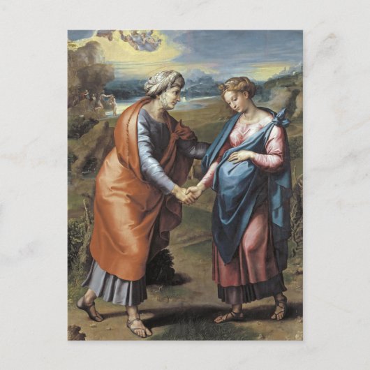 Bezoek van Rafaël Briefkaart (Voorkant)