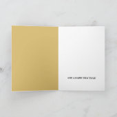 Bezoek van Santa Claus, kerstgroet Kaart (Binnen)