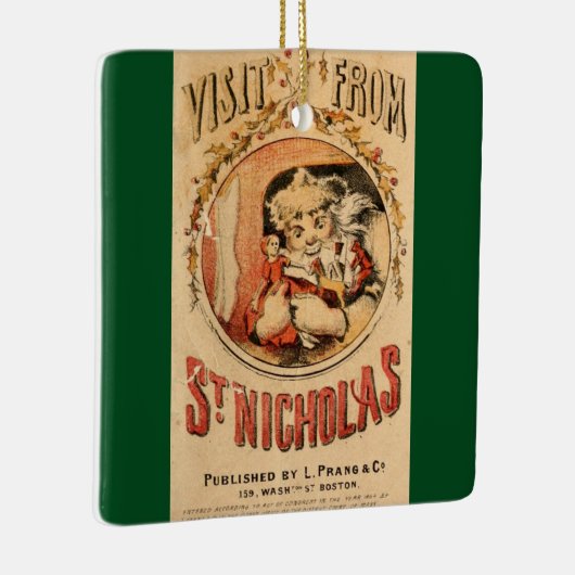 Bezoek van St. Nicholas Keramisch Ornament (Rechts)