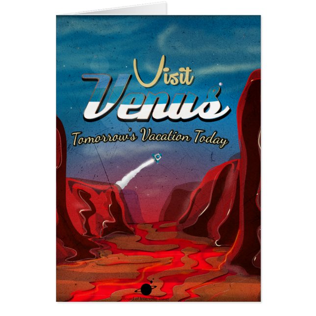 Bezoek Venus Vintage Poster (Voorkant)