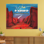Bezoek Venus Vintage Poster Canvas Afdruk (Insitu (Woonkamer))