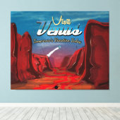 Bezoek Venus Vintage Poster Canvas Afdruk (Insitu (Houten vloer))