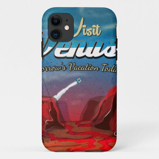 Bezoek Venus Vintage Poster Case-Mate iPhone Case (Achterkant)