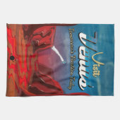 Bezoek Venus Vintage Poster Theedoek (Horizontaal)