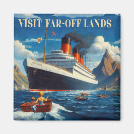 Bezoek verre landen magneet