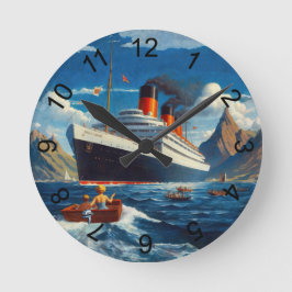 Bezoek verre landen ronde klok