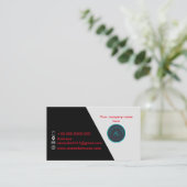 Bezoek/Visitekaartje. Visitekaartje (Staand voorkant)