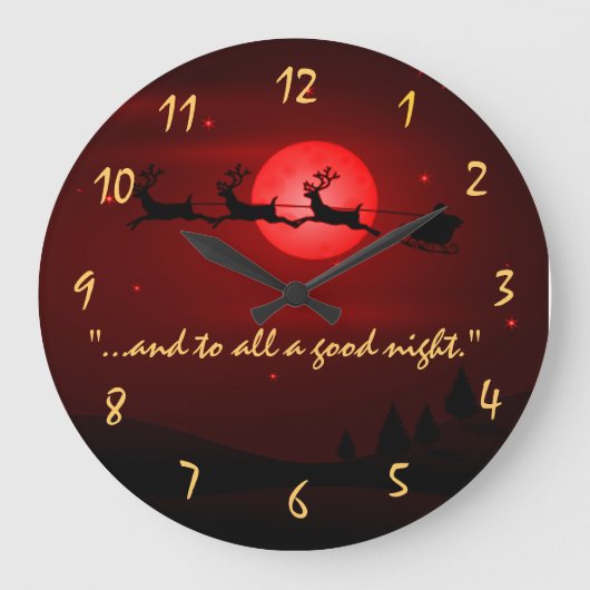 Bezoek voor Kerstmis met kerstmis Grote Klok (Voorkant)