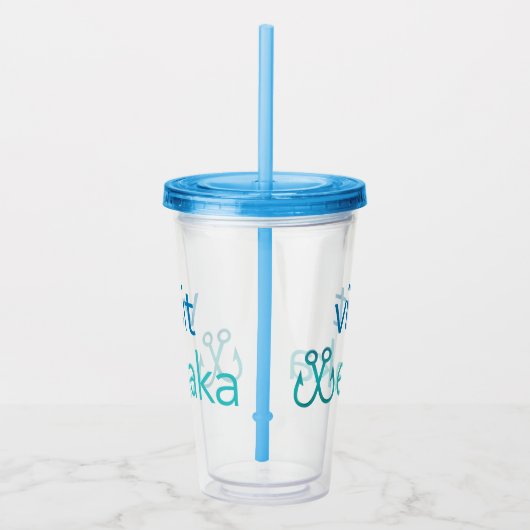 Bezoek Welaka Tumbler Acryl Drinkbeker (Rechts)