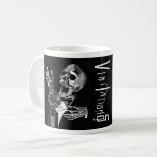 Bezoeken Comic Book Singing Skull Koffiemok