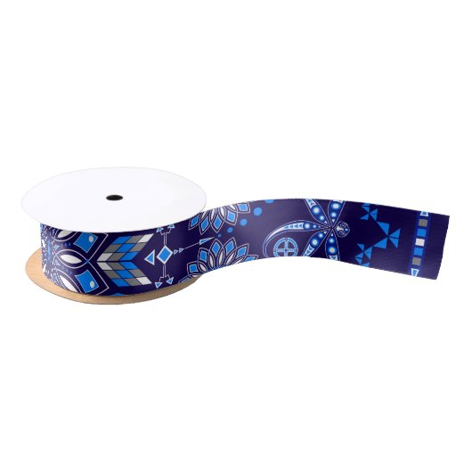 Bezoeken van de Ancesters Blue 2 Satijnen Lint (Spoel)