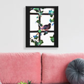 Bezoekende hond canvas afdruk (Insitu (Woonkamer))