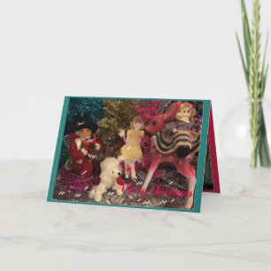 Bezoekende Oom Mistletoe Feestdagen Kaart