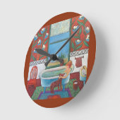 Bezoeker bij de klok (Hoek)