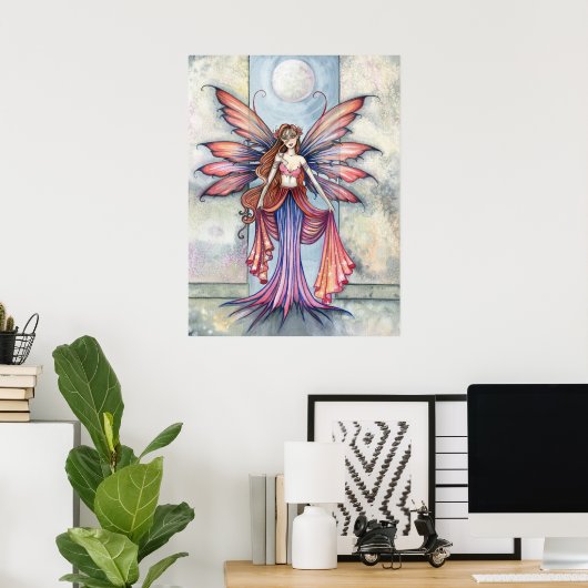 Bezoeker Fairy Poster Print door Molly Harrison (Thuiskantoor)