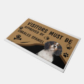 Bezoeker moet worden goedgekeurd door Charles Span Deurmat (Schuin)