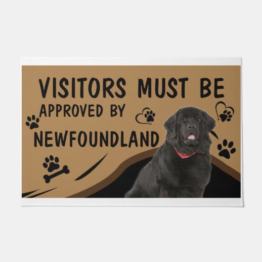 Bezoeker moet worden goedgekeurd door NewFoundland Deurmat (Voorkant)