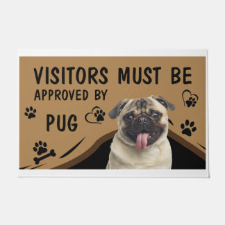 Bezoeker moet worden goedgekeurd door Springer Pug Deurmat