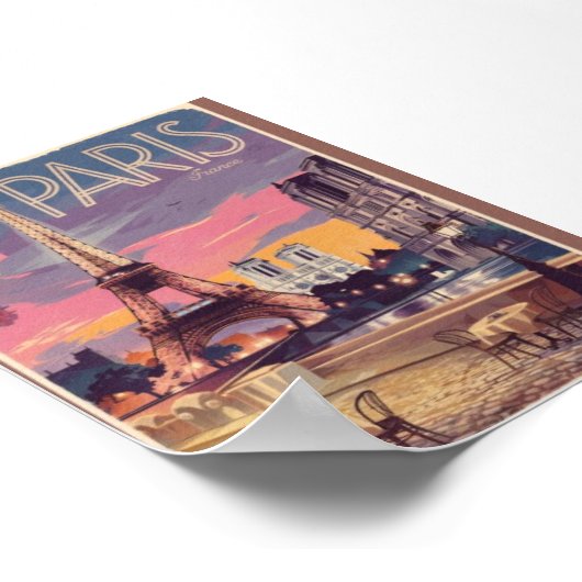 Bezoeker Parijs Poster (Hoek)