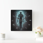 Bezoeker uit een andere dimensie vierkante klok (Huis)