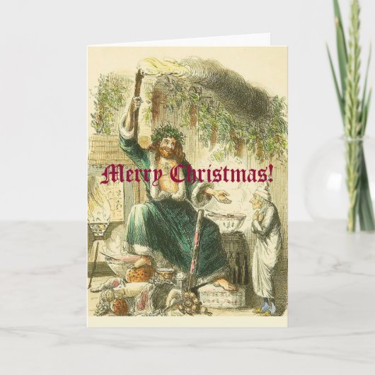 bezoeker van Scrooge Feestdagen Kaart (Voorkant)