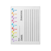 Bezoekerboeknotitieblok Notitieblok (Linkerzijde)