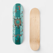 Bezoekers Anasazi Native Folk Art Skateboard (Voorkant)