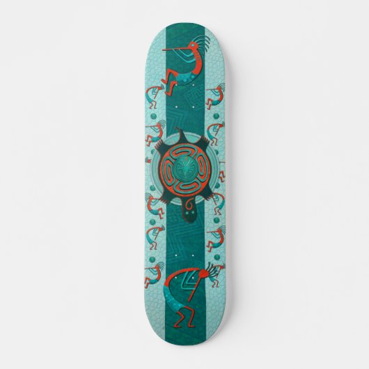 Bezoekers Anasazi Native Folk Art Skateboard (Voorkant)
