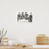 Bezoekers bij de tentoonstelling van Parijs Poster (Keuken)