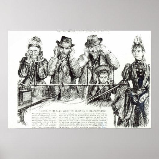 Bezoekers bij de tentoonstelling van Parijs Poster (Voorkant)