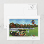 Bezoekers Een dress-parade bekijken Briefkaart (Voorkant / Achterkant)