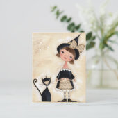 Bezoekers - het Briefkaart van de Vakantie (Staand voorkant)