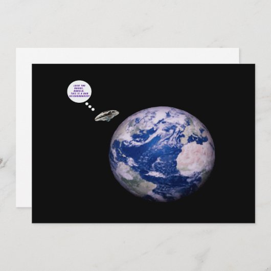 Bezoekers humoristische Kaart (Voorkant / Achterkant)