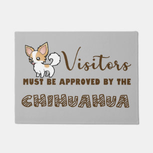 Bezoekers moeten door de chihuahua doormat zijn go deurmat