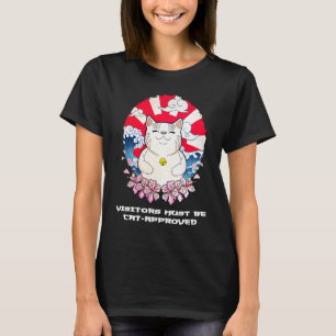 Bezoekers moeten door de kat zijn goedgekeurd Kat T-shirt