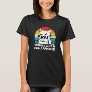 Bezoekers moeten door katten goedgekeurde kattenli t-shirt