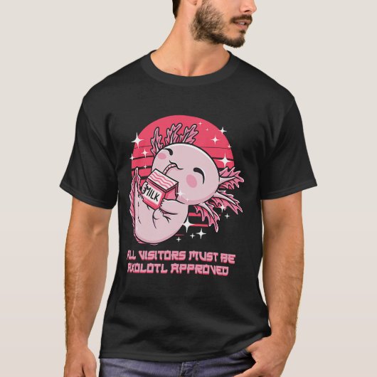 Bezoekers moeten met Axolotl zijn goedgekeurd Sala T-shirt (Voorkant)