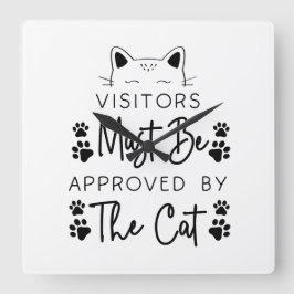 BEZOEKERS MOETEN WORDEN GOEDGEKEURD DOOR HET CAT-G VIERKANTE KLOK